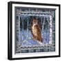 Birch Frame Plaid-Owl-Sher Sester-Framed Giclee Print