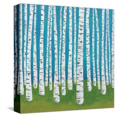 'Birch Grove' Stretched Canvas Print Lisa Congdon
