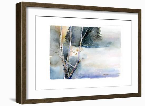 Birch in Winter, 2015-John Keeling-Framed Giclee Print