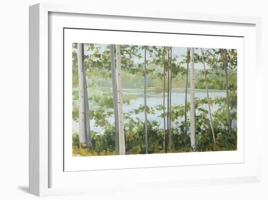 Birch Lake-Elissa Gore-Framed Art Print