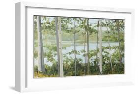 Birch Lake-Elissa Gore-Framed Art Print