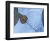 Birch Leaf Caught in Frozen Pond, Almer Lake, Bavaria, Germany-Martin Gabriel-Framed Premium Photographic Print