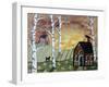 Birch Sunset 2-Karla Gerard-Framed Premium Giclee Print