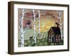 Birch Sunset 2-Karla Gerard-Framed Giclee Print