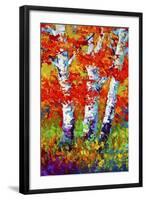 Birch Three-Marion Rose-Framed Giclee Print