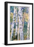 Birch Trees, 1910-Carl Larsson-Framed Giclee Print