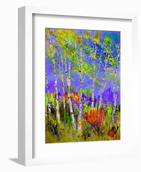 Birch Trees In Spring-Pol Ledent-Framed Art Print