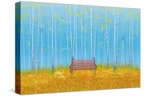 Birch Trees in the Fall-Milovelen-Stretched Canvas
