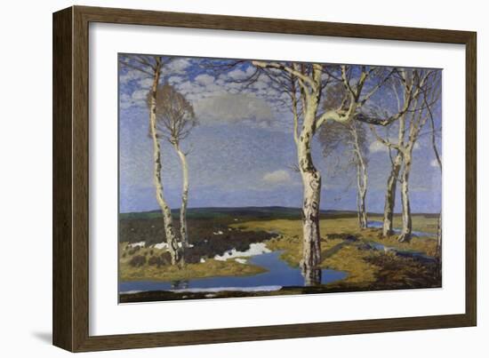 Birch Trees in Worpswede, 1908-Fritz Overbeck-Framed Giclee Print