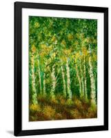 Birch Trees-Bonnie B. Cook-Framed Giclee Print