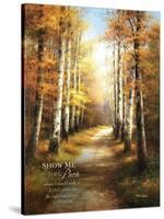 Birch Walk with Verse-Arcobaleno-Stretched Canvas