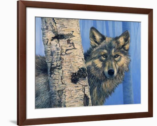 Birch Wolf-Bill Makinson-Framed Giclee Print