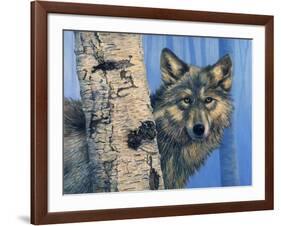 Birch Wolf-Bill Makinson-Framed Giclee Print