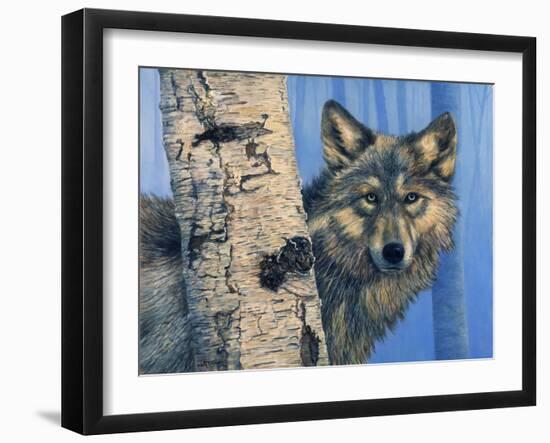 Birch Wolf-Bill Makinson-Framed Giclee Print