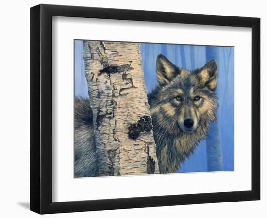 Birch Wolf-Bill Makinson-Framed Premium Giclee Print