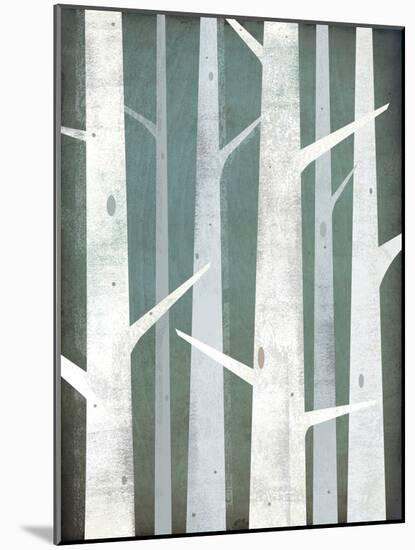 Birches Winter Woods II-Ryan Fowler-Mounted Art Print