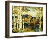 Birches-Jonas Lie-Framed Giclee Print