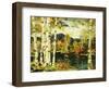 Birches-Jonas Lie-Framed Giclee Print