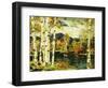 Birches-Jonas Lie-Framed Giclee Print