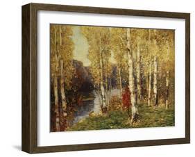 Birches-Eug?ne Boudin-Framed Giclee Print