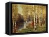 Birches-Eug?ne Boudin-Framed Stretched Canvas