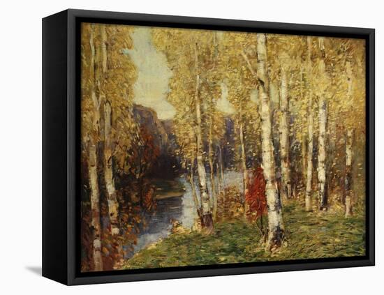 Birches-Eug?ne Boudin-Framed Stretched Canvas