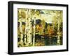 Birches-Jonas Lie-Framed Giclee Print