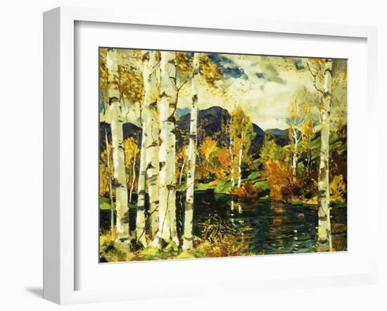 Birches-Jonas Lie-Framed Giclee Print