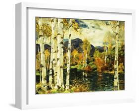 Birches-Jonas Lie-Framed Giclee Print