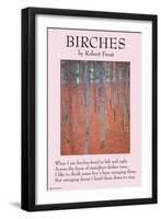 Birches-null-Framed Art Print