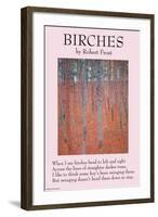 Birches-null-Framed Art Print