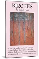 Birches-null-Mounted Art Print