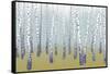 Birches-Milovelen-Framed Stretched Canvas