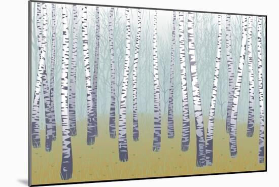 Birches-Milovelen-Mounted Premium Giclee Print