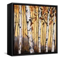 Birchwood Trees on Gold II-Patricia Pinto-Framed Stretched Canvas