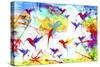 Bird Abstract-Ata Alishahi-Stretched Canvas
