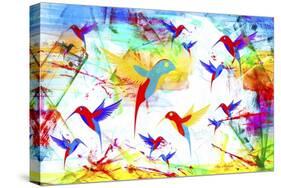 Bird Abstract-Ata Alishahi-Stretched Canvas