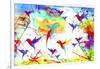 Bird Abstract-Ata Alishahi-Framed Giclee Print