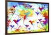 Bird Abstract-Ata Alishahi-Framed Giclee Print