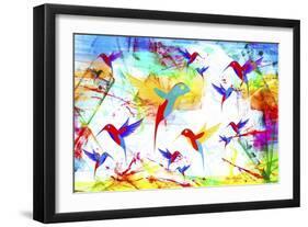 Bird Abstract-Ata Alishahi-Framed Premium Giclee Print