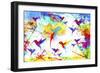 Bird Abstract-Ata Alishahi-Framed Premium Giclee Print