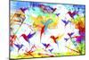 Bird Abstract-Ata Alishahi-Mounted Premium Giclee Print