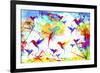 Bird Abstract-Ata Alishahi-Framed Giclee Print