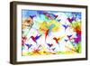 Bird Abstract-Ata Alishahi-Framed Giclee Print