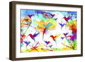 Bird Abstract-Ata Alishahi-Framed Giclee Print