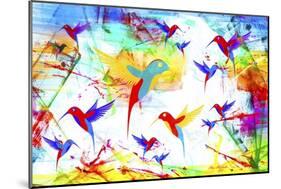 Bird Abstract-Ata Alishahi-Mounted Giclee Print