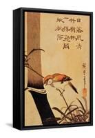 Bird and Bamboo, circa 1830-Ando Hiroshige-Framed Stretched Canvas