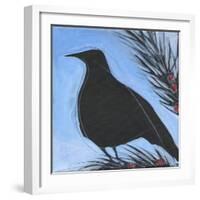 Bird And Berries 12-Tim Nyberg-Framed Giclee Print