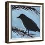 Bird And Berries 1-Tim Nyberg-Framed Giclee Print