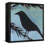 Bird And Berries 2-Tim Nyberg-Framed Stretched Canvas